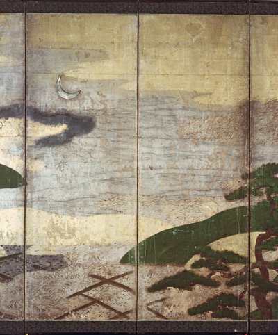 Moonlight Landscape by Japanese School